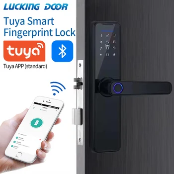 Tuya Bluetooth, Elektriskie Viedā Atslēga ar App Biometrisko pirkstu Nospiedumu Tuvuma Karti Pagaidu Paroli/Paroli/Atslēgu Atslēgt