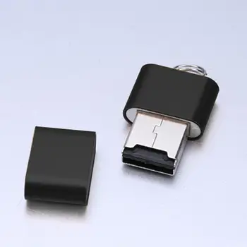 Ultra-thin Mini Alumīnija Sakausējuma 480 Mb / s USB 2.0 T Zibspuldze TF Mikro SD Atmiņas Karšu Lasītājs Adapteri