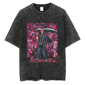Unisex Vasaras Streetwear Harajuku T-Krekls BALINĀTĀJS Anime Prink Hip Hop Vintage Lielgabarīta 2023 Kokvilnas T Topi, t-veida
