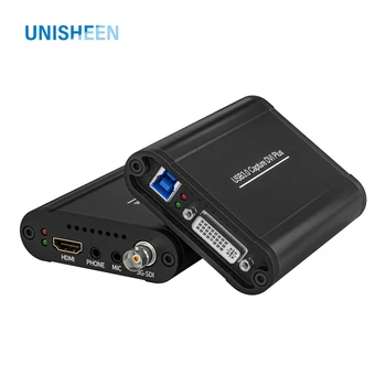 Unisheen Nav Vrg Spēļu Straumēšanas USB 60FPS SDI, HDMI, DVI VGA YPbPr CVBS VIDEO CAPTURE Karte, Kaste Grabber
