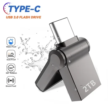 USB 3.0 OTG PenDrive 2TB PEN DRIVE 2TB otg pendrive metāla flash disks 2tb Zibatmiņas Disks USB Zibatmiņas Disks 2T USB Stick 2TB U Diska