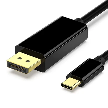 USB C Līdz DisplayPort1.2 Adaptera Kabeli Thunderbolt3 Tips-C DP Pārveidotājs Savietojams ar Macbook Pro/iPad Pro Virsmas Book2 PC