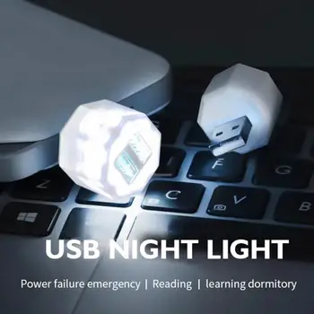 USB Spraudni Lampas Mini Spuldzes Nakts Gaismas, Datoru, Mobilo Jauda Uzlādes Portatīvo Maza Grāmatas Gaismas LED Acu Aizsardzība Lasīšanas Gaismas