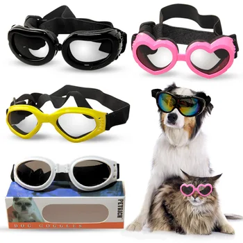 UV Izturīgs Pet Saulesbrilles Mazs Vidējs Liels Suns, Kaķis Ūdensnecaurlaidīgs Vēja Smilšu Pierādījumu Suns, Acu aizsargbrilles Suņu Aksesuāri