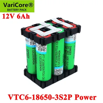 VariCore 11.1 v/12,6 V 18650 VTC6 3S2P 6000mAh 20 ampēri Uz 12V bezvadu Skrūvgriezis bateriju DIY šuves akumulatoru