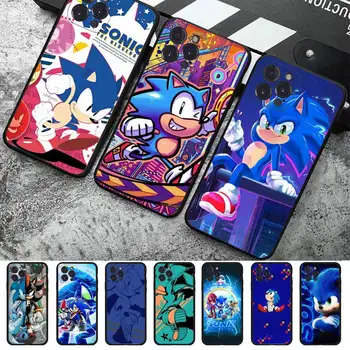 Virsskaņas-S-Sonic Spēles Tālrunis Lietā Par iPhone 8 7 6 6S Plus X SE 2020. GADAM XR XS 14 11 12 13 Mini Pro, Max Mobilo Gadījumā