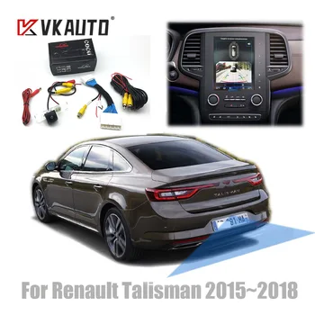 VKAUTO Par Renault Talisman 2015. līdz 2020. gadam, R-link2 ekrānam Pievienojiet Pēc Tirgus Rezerves Atpakaļgaitas Parkošanās Kamera Adaptera Kabelis