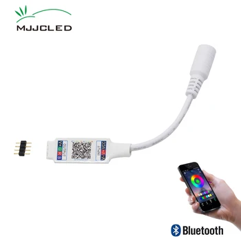 Wifi RGB Mini Bluetooth Kontrolieris DC 5V, 12V 24V Mini Mūzikas Bluetooth Kontrolieris Gaismas Lentes RGB Kontrolieris RGBW LED Lentes