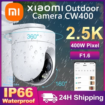 Xiaomi Smart Āra Kameras CW400 2.5 K Mi Mājās 2K AW300 WiFi IP Drošības Uzraudzības CCTV Kameras Kustības Ceļa Pilnu Krāsu Kamera
