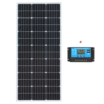 XINPUGUANG 150 Watt Cieta Saules Paneļu komplekts 12V Maksas 12V Akumulatora Ķīna Saules Fotovoltaico Šūnu Sistēma, Lādētājs Solar Panels 150 w