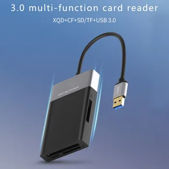 XQD atmiņas Kartes Lasītājs Multi Atmiņas Karšu Lasītājs Ar 2 X USB 3.0 HUB Adapteris Sony G/M Sērija, Lexar 2933X/1400X Windows/Mac OS