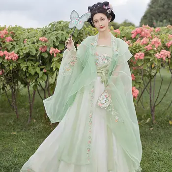 Yourqipao Ķīniešu Tradicionālās Hanfu Cosplay Kostīmu Princese Kleitas Uzlabota Pasaku Eleganta, Skaista Meitene Āzijas Retro Modes