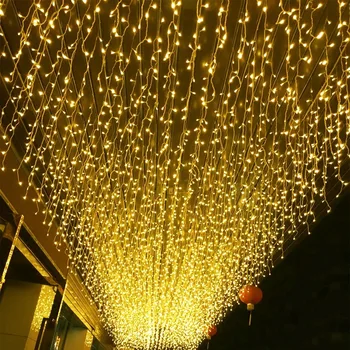 Ziemassvētku Aizkaru Lāsteku LED String Gaismas Krituma 0.6-0.8 M Dekorēšana Mājas Vainags Āra Kāzu Puse, Mājas Dekoru, ES