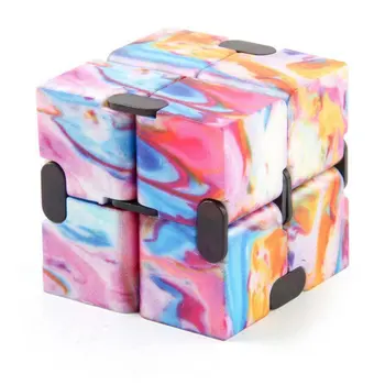 Zvaigžņotās Debesis Bezgalīgi Magic Cube Laukumā Puzzle Rotaļlietas Mazināt Stresu Roku Spēlē Četri Stūri Labirints Rotaļlietas Bērniem Pieaugušo Dekompresijas