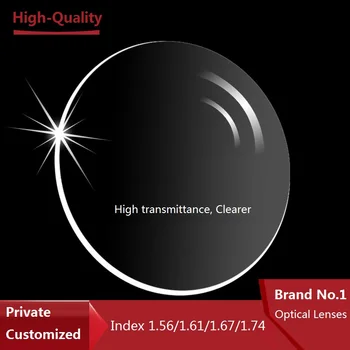 Zīmola Lēcas HD Objektīvs Aspherical Sveķu Optisko Recepšu Tuvredzība Lasījumā Super Grūts, MR-8 Sērijas Smago Cietība 1.50 1.61 1.67