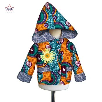 Āfrikas Drēbes Bērniem Dashiki Āfrikas Top Tradicionālās Bazin Riche Āfrikas Drukāt garām Piedurknēm Meitene Modes Mazulis Hoodies WYT515