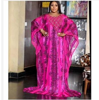 Āfrikas Maxi Kleitas Sievietēm Abaya Dubaija Turcija Musulmaņu Modes Drukāt Šifona Kleita Kaftan Islāmu Apģērbu Drēbes Musulman Vestido