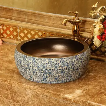 Ķīnas Mākslas Roku darbs Keramikas izlietne Lavobo Kārta Counter top nopirkt keramikas mākslas baseinu