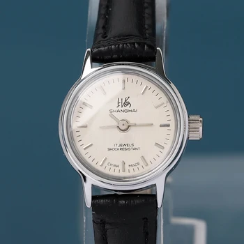 Šanhajas Skatīties Minimālisma Sieviešu Skatīties Mehāniskās Rokas Vēja 20mm Biznesa Modes Retro Bauhaus Skatīties Reloj Hombre